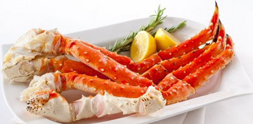Cooked King Crab Legs (4L Cluster), $159/kg, frozen