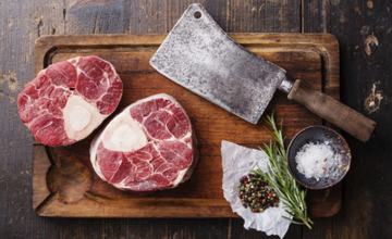 Milk Fed (Sliced) Veal Osso Bucca (Hind Shank), frozen ($58.5/kg)