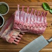 2 packs (value pack) Grass Fed (Halal) Gourmet Lamb Frenched Racks (double with cap off), 8 cutlets/rack ($88/kg) 2 racks/pack, 985g (2 racks), price/2 racks (approx 1.97kg), frozen