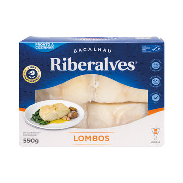 Wild Codfish Bacalhau Loins (desalted), 550g, frozen