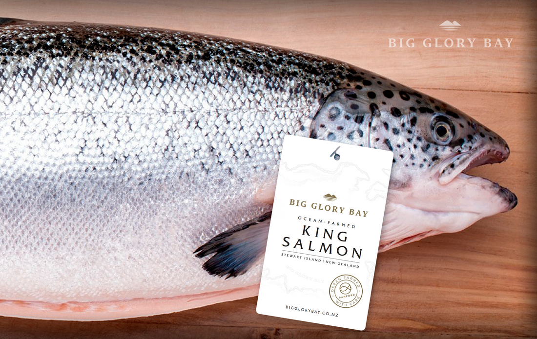 King Salmon (Chinook-Sashimi grade) Whole Fish GG (cleaned gilled & gutted), price/whole fish, frozen ($52/kg)