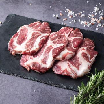 Iberian Pork Sliced Mogote (Collar), boneless, 220g, frozen