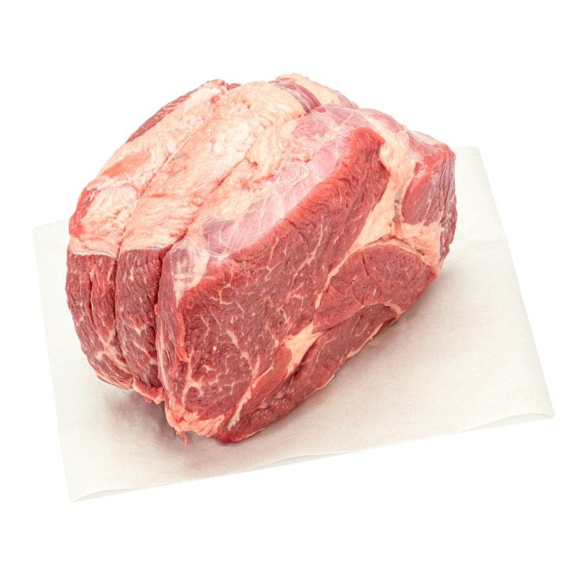 Grass Fed (Halal) Angus Beef Chuck Roll Boneless Roast, price/portion ($45/kg), frozen