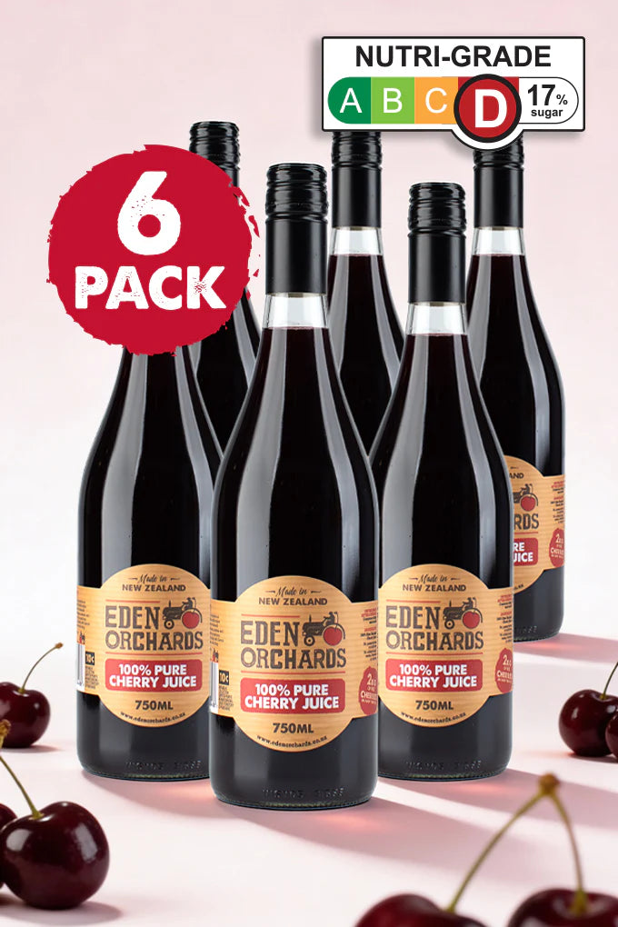 6 Bottles (value pack) 100% Pure Cherry Juice, 750ml (glass) - Eden Orchards, price/6 bottles