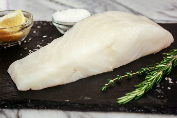 Wild Silver/White Cod (Chilean Seabass/Patagonia Toothfish) Fillets, skinless, boneless, (150g/portion), frozen