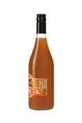 Pure Peach Juice, 750ml glass bottle with golden-orange juice, 100% natural with no added sugars or preservatives. Ideal for health-conscious nutrition.