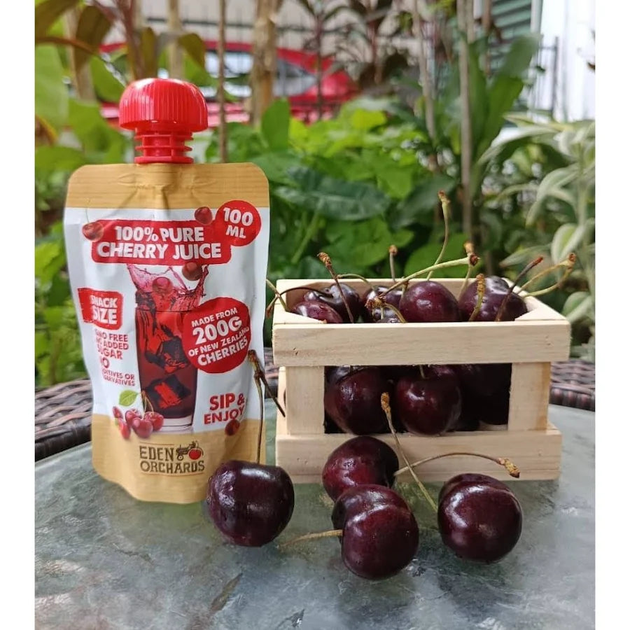 Pure Cherry Juice Sachets, 100ml - Eden Orchards