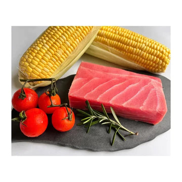 Wild Tuna (Yellowfin) Saku/Portions (Sashimi grade), skinless, boneless, 250-300g, price/pack, frozen