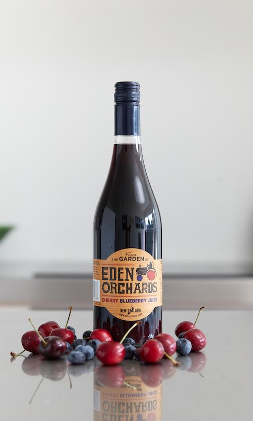 Cherry & Blueberry Juice, 750ml (glass) - Eden Orchards