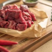 Chilled Grass Fed (Halal) Angus Beef Premium Diced, 500g, price/pack