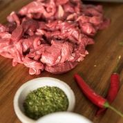 Grass Fed (Halal) Angus Beef Premium Stir-Fry, 500g, price/pack, frozen