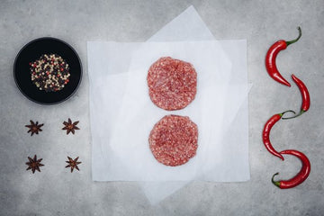 4 packs (value pack) Grass Fed Angus (New Zealand) Beef Burger Patties (Halal), 2 x 150g/300g pack (total 1200g), price/4 pack (8 patties), frozen