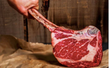 Grass Fed Tomahawk Steak (Angus Beef Ribeye) Bone in, price/pce, frozen ($91.5/kg)