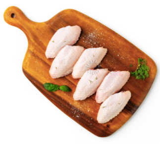 Organic (Halal) Chicken Mid Joint Wing (Malaysia), 500g pack (12-14 pcs), frozen