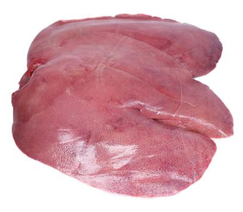 Pig Liver, 1.265-1.415kg, price/pack, frozen