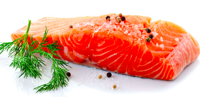 King Salmon (Chinook) Fillet Portion (New Zealand), skin on, boneless, 190-210g, price/portion, frozen
