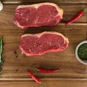 Grass Fed (Halal) Angus Beef Sirloin (Striploin) Steak, (2 pce/500-550g), price/pack, frozen