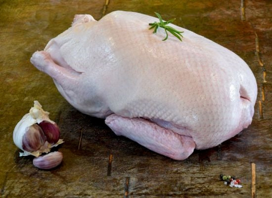 Whole (Young) Raw Goose, frozen
