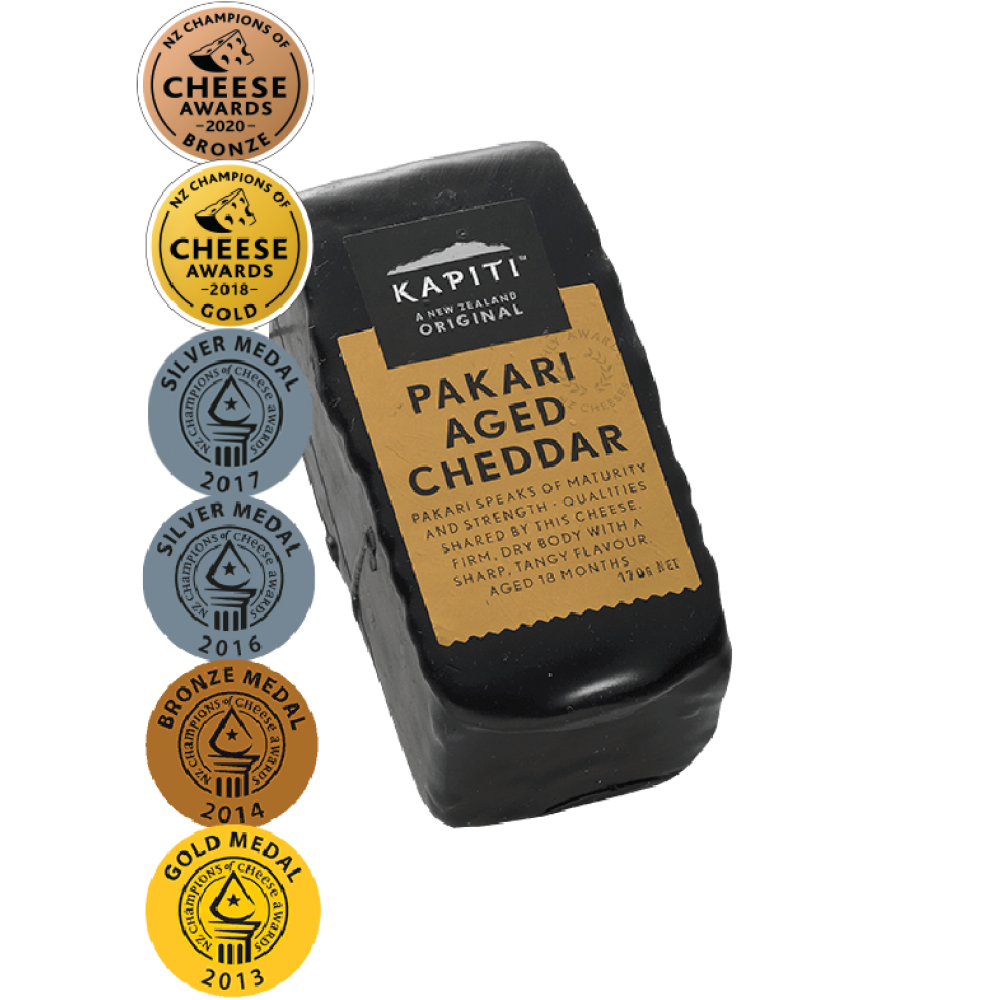 Kapiti Pakari Aged Cheddar Cheese, 170g