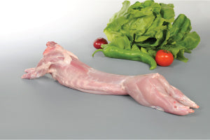 Rabbit, whole ($42/kg without head/organs), frozen